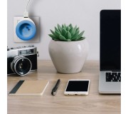 PRISE AVEC PORT USB REVERSIBLE BEWATT BLANC/BLEU