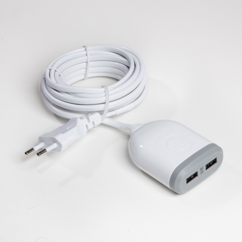 Goobay - Double chargeur rapide USB QC3.0 28W Blanc - Chargeur téléphone -  LDLC